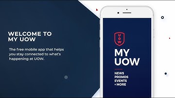 Welcome to the MyUOW app