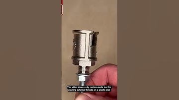 DIY Pipe Threader! Making  £1 coupling  to Threads on Plastic Pipe with a Simple Hack