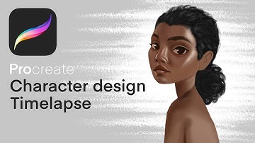 Character design timelapse - Character design with reference on ipad pro| Procreate