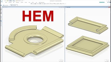 Solid Edge Sheet Metal #7 | How to use HEM features to creates a rigid edge for a sheet metal part