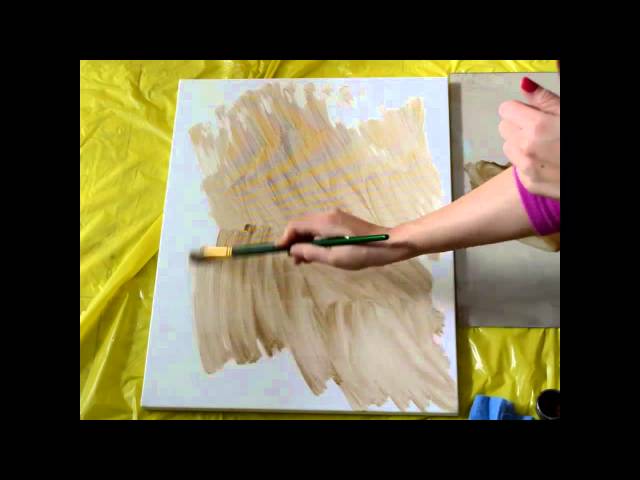 lezioni di pittura ad olio : imprimatura della tela - creazione di un colore  di fondo 