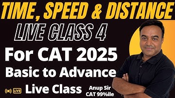 Time Speed Distance for CAT 2025 | Class 4 | Basics to Advanced | Learn4Exam Live ✅