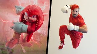 Stunts From Knuckles In Real Life (Sonic The Hedgehog)