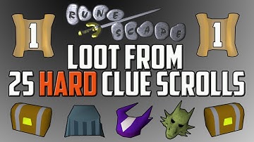 [2007] RuneScape - Loot from 25 Hard Clue Scrolls