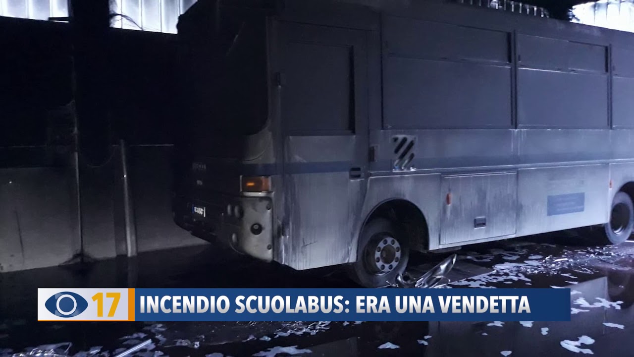 Incendio scuolabus: era una vendetta