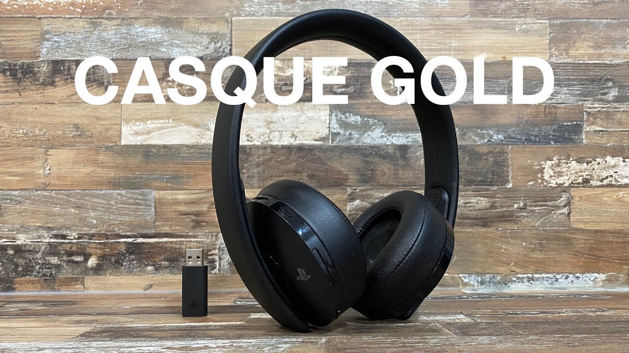 Test Casque PS4 GOLD Sony (PS5/PC/MAC) 