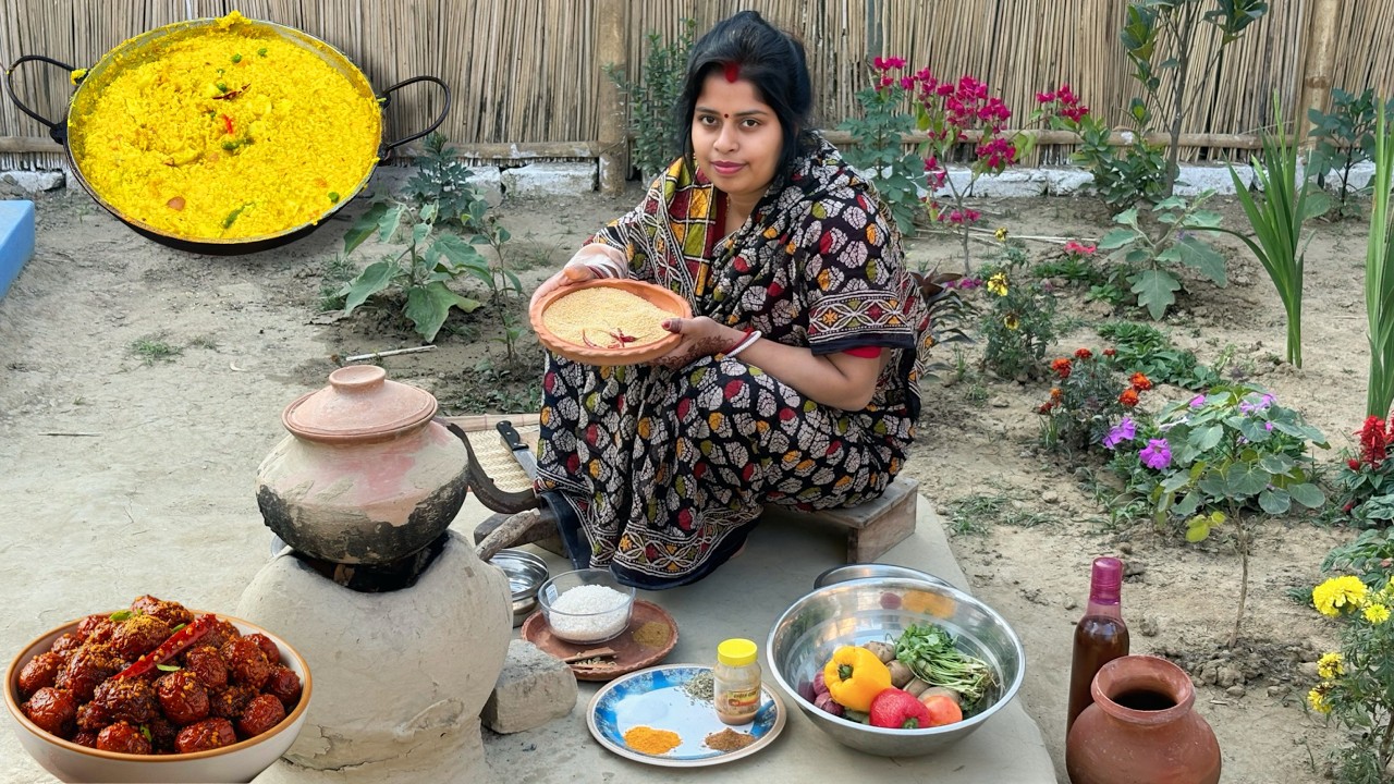 খাঁটি গ্রামবাংলার স্বাদ লঙ্কা পোড়া খিচুড়ি আর গাছ থেকে কুল তুলে আচার! | Village Cook Up