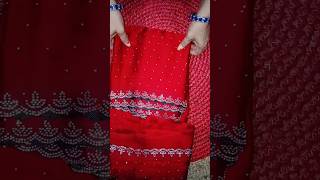 Beautiful Red Saree Unboxing From Meesho Shoppingmania21