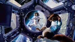 Новогодняя заставка Первого канала 2024 - Белки в космосе