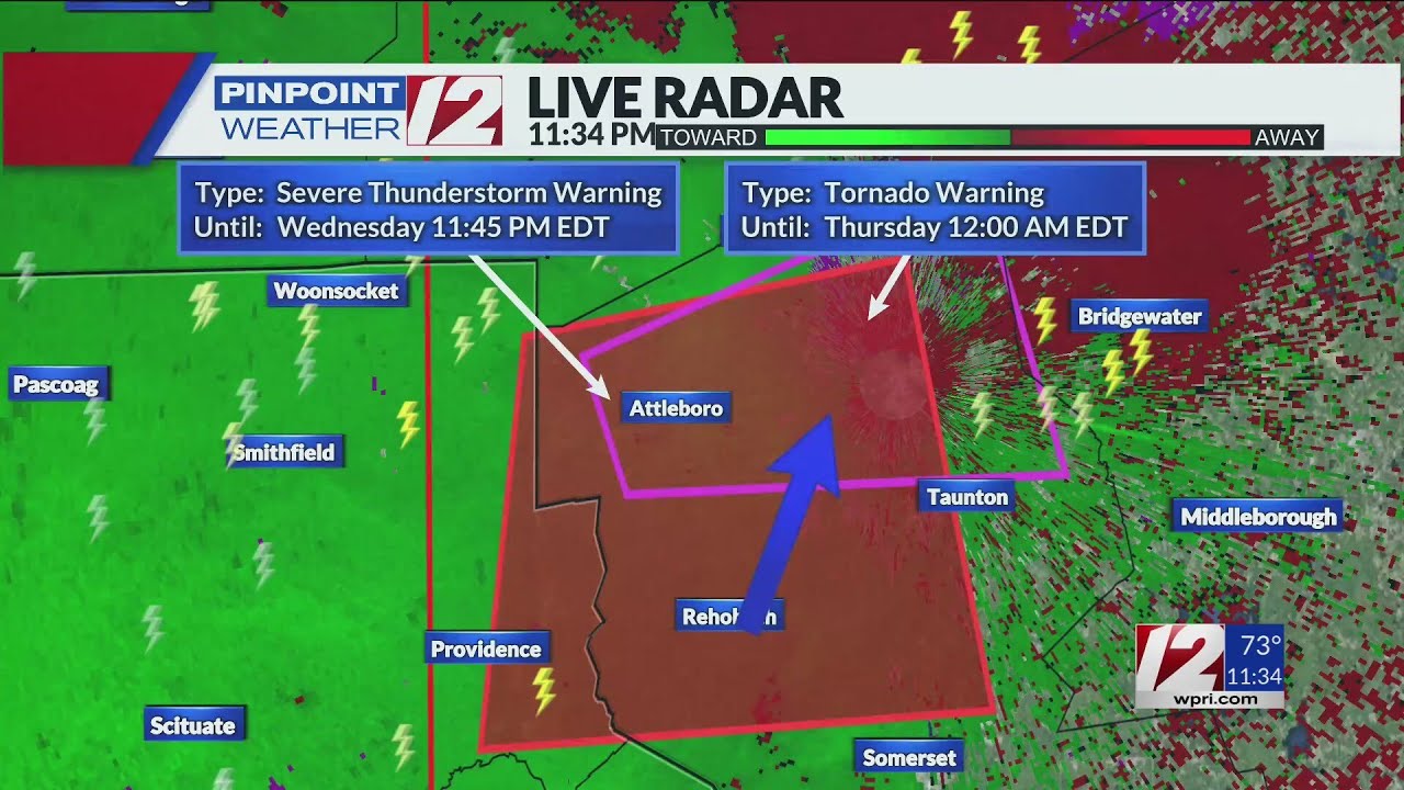 Severe Thunderstorm Warning in effect - YouTube