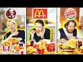 NIE MOŻESZ WSTAĆ OD STOŁU PÓKI NIE ZJESZ 10 000 KCAL! *KFC vs McDonalds vs Burger King*