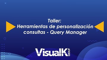 Taller Herramientas de personalización - Query Manager