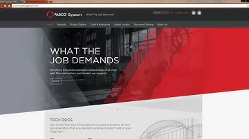 PABCOgypsum.com - Functionality Session 1: The Home Page