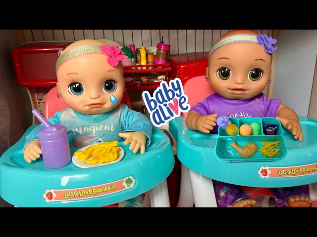 Baby Alive doll Night Routine Feeding and Changing baby doll 