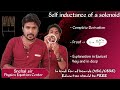 5. self inductance of a solenoid | solenoid #physics #education #freeeducation