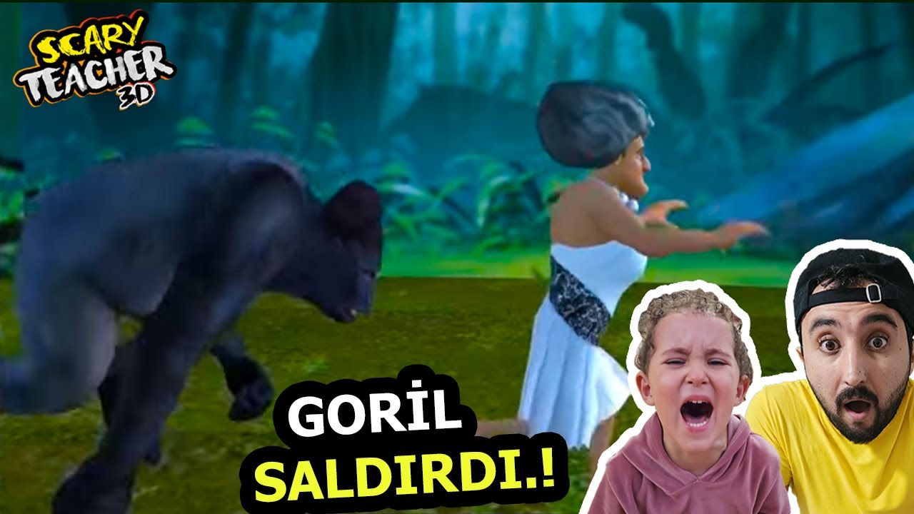 KIZGIN ÖĞRETMEN OYUNA GİRDİ DEV GORİL KOVALADI! 😱 SCARY TEACHER 3D | BAHAR | OYUNA GEL