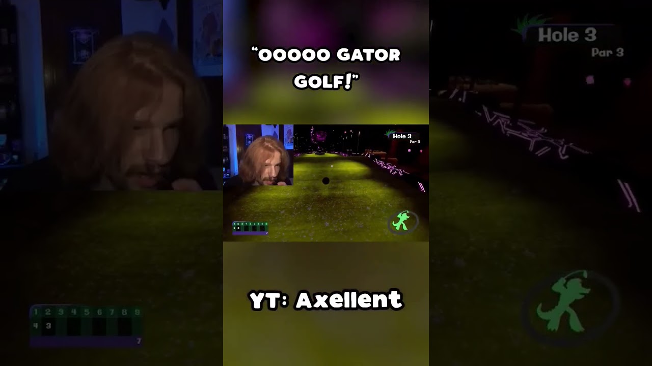 I SUCK AT GOLF 😭🐊 #axellent #shorts #ytshorts #fnaf #fnafdlc #fnafruin #ruindlc #funny #reaction