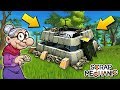 БАБКА ИЩЕТ ЗИНКИН БУНКЕР В ЛЕСУ !!! РЕАЛЬНАЯ ЖИЗНЬ в Scrap Mechanic !!!