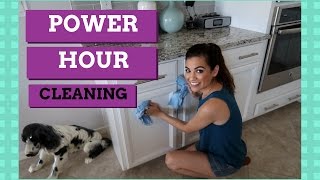 CLEANING ROUTINE | POWER HOUR CLEANING | SPEED CLEANING MY HOUSE