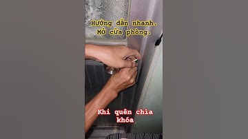 Hướng dẫn nhanh. Mở cửa phòng chỉ bằng tờ giấy cứng...