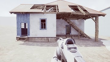 Abandoned building pack for Unreal Engine 4 - first building - preview