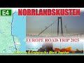 🇸🇪🎥🚘E4 NORRLANDSKUSTEN | Following the cost by Härnösand, Sundsvall, Hudiksvall, Gävle to Stockholm