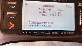 Spektrum Vario meter/altimeter setup