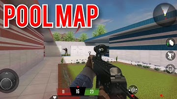 Commando Strike,Death Match Team Vs Team Pool Map _ Android Gameplay