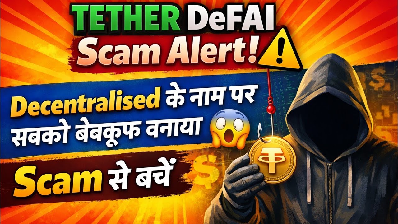 Tether Defi Scam Alert 🚫⚠️ Decentralised के नाम पर लूट 😱 