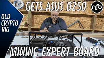 Old crypto mining rig gets a 19 GPU ASUS B250 Mining Expert mother board!