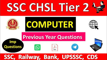 ssc chsl tier 2 computer previous year questions | ssc chsl 2022 #sscchsl