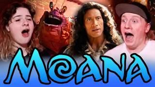 LIVE ACTION MOANA TRAILER REACTION