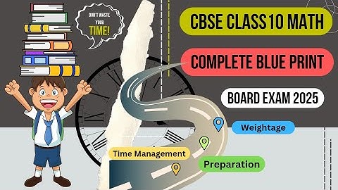 BLUE PRINT🗾CBSE Class10 Math Board Exam 2025 | Class10 Math Chapter-Wise Weightage Road Map #class10