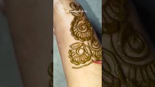 newly trending Foot side Arabic mehndi design easy for occasions latest short made by pinky 2023