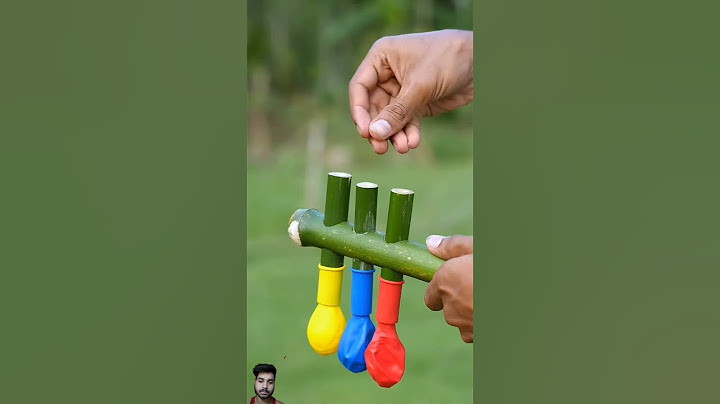 Diy bamboo creations with three colour balloone #bamboo #bambooart