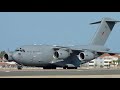 Royal Air Force A400 &amp; C-17 Powerful Take Offs From Gibraltar