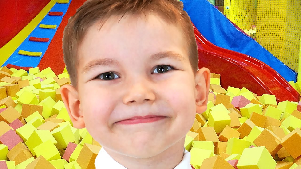 Vlad and fun in the Indoor playground for kids - YouTube