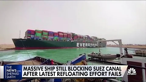 Latest efforts to free massive ship from Suez Canal fail - Here are the next steps - DayDayNews