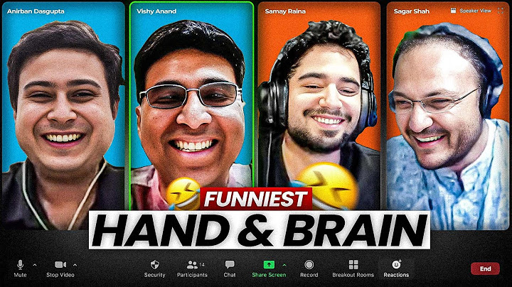 Most Hilarious Hand & Brain | Vishy Anand + Anirban vs Samay Raina + Sagar Shah
