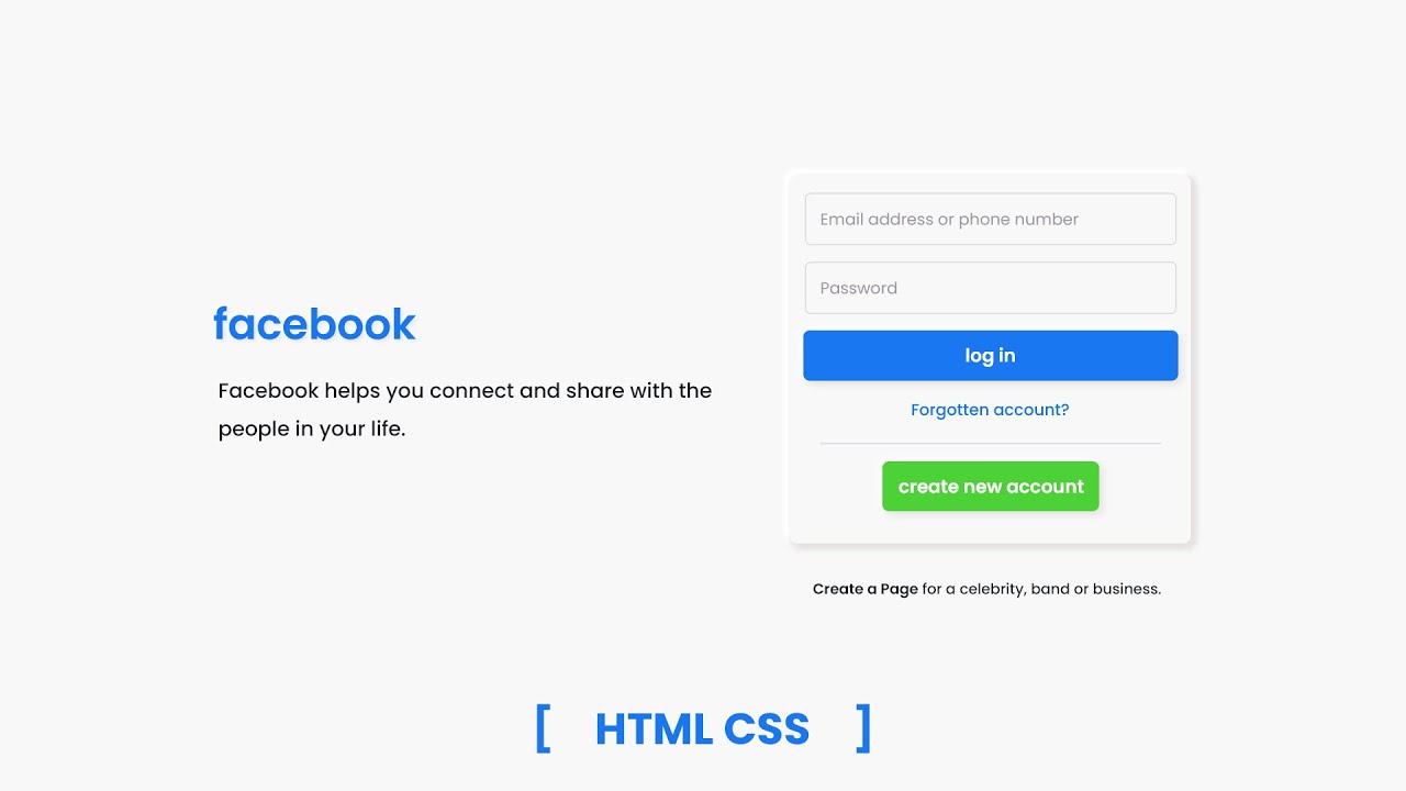 Facebook Login Form Design Html Css Neumorphism Login Form Login Form Design Youtube