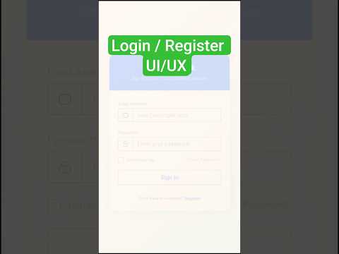 Blue Theme Login/Register