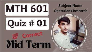 MTH601 Quiz No 01 || 100% Correct Ans || Spring 2022
