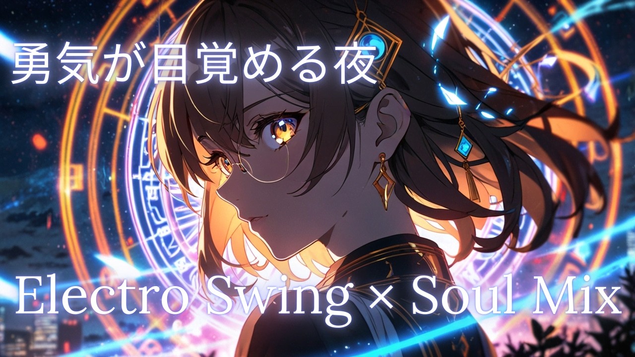 【作業用BGM】静かな勇気が目覚める夜（Quiet Courage Awakening）｜Electro Swing × Soul Mix