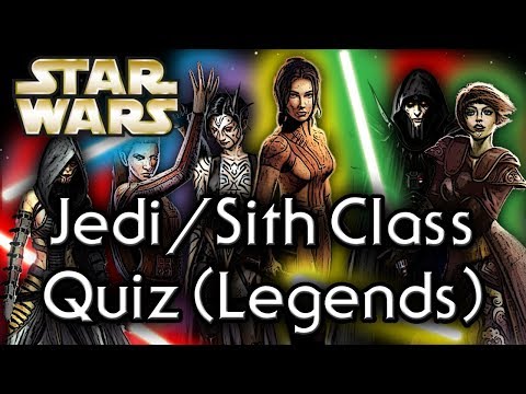 Find out YOUR Jedi or Sith CLASS! - Star Wars Quiz