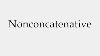 How to Pronounce Nonconcatenative