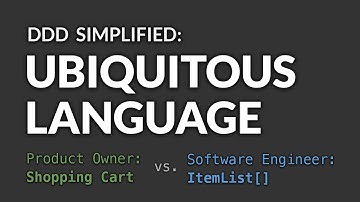 Ubiquitous Language, simplified