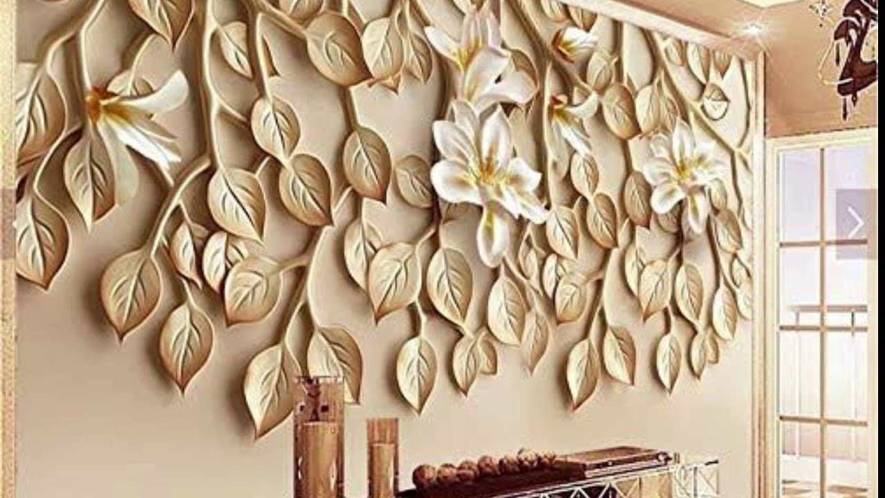 Top 50 Wall decoration Ideas 2023 | 3D Wallpaper design | Wall design |  wallpaper design - YouTube