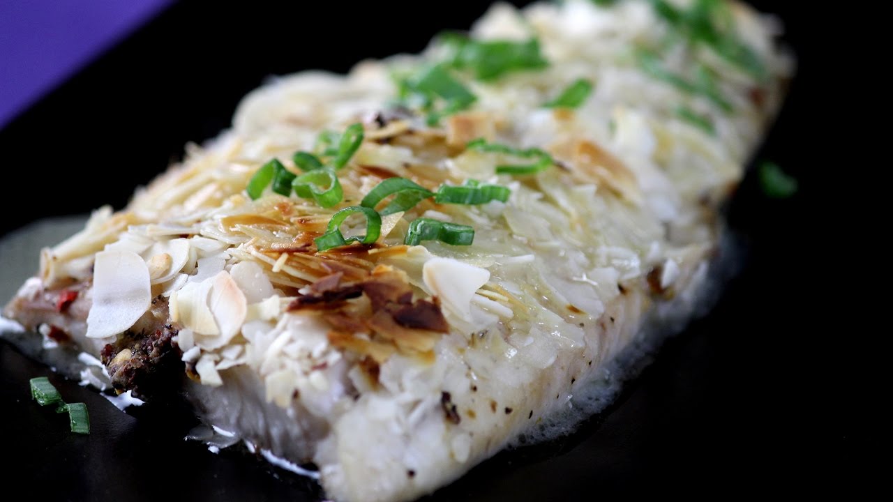 Almond Crusted Fish With Lemon Butter Sauce