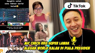 MIC CHECK RRQ SIH NGELAWAK PARAH ! ALESAN WORLD KALAH BKIN SEDIH! REACTION TIKTOK MOBILE LEGEND!