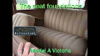 1931 Model A Victoria seat upholstery